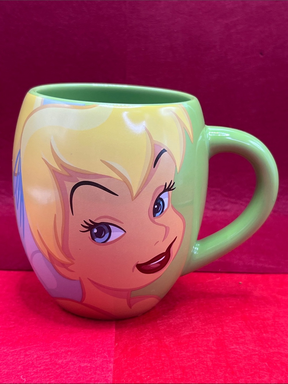 Disney Green Tinker Bell Ceramic Mug